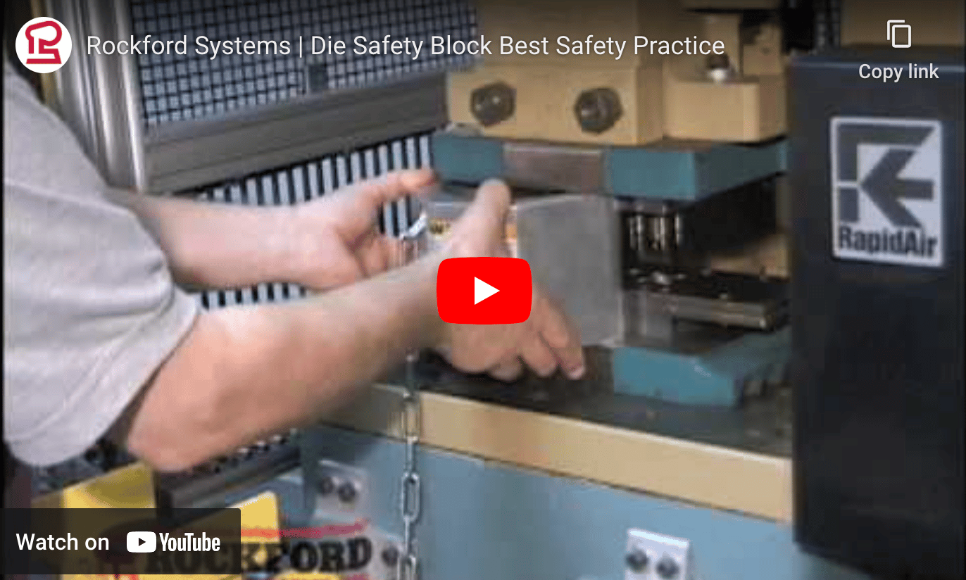 Die Safety Block Best Safety Practice