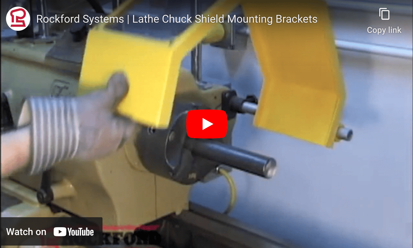 Lathe Chuck Shield Mounting Brackets