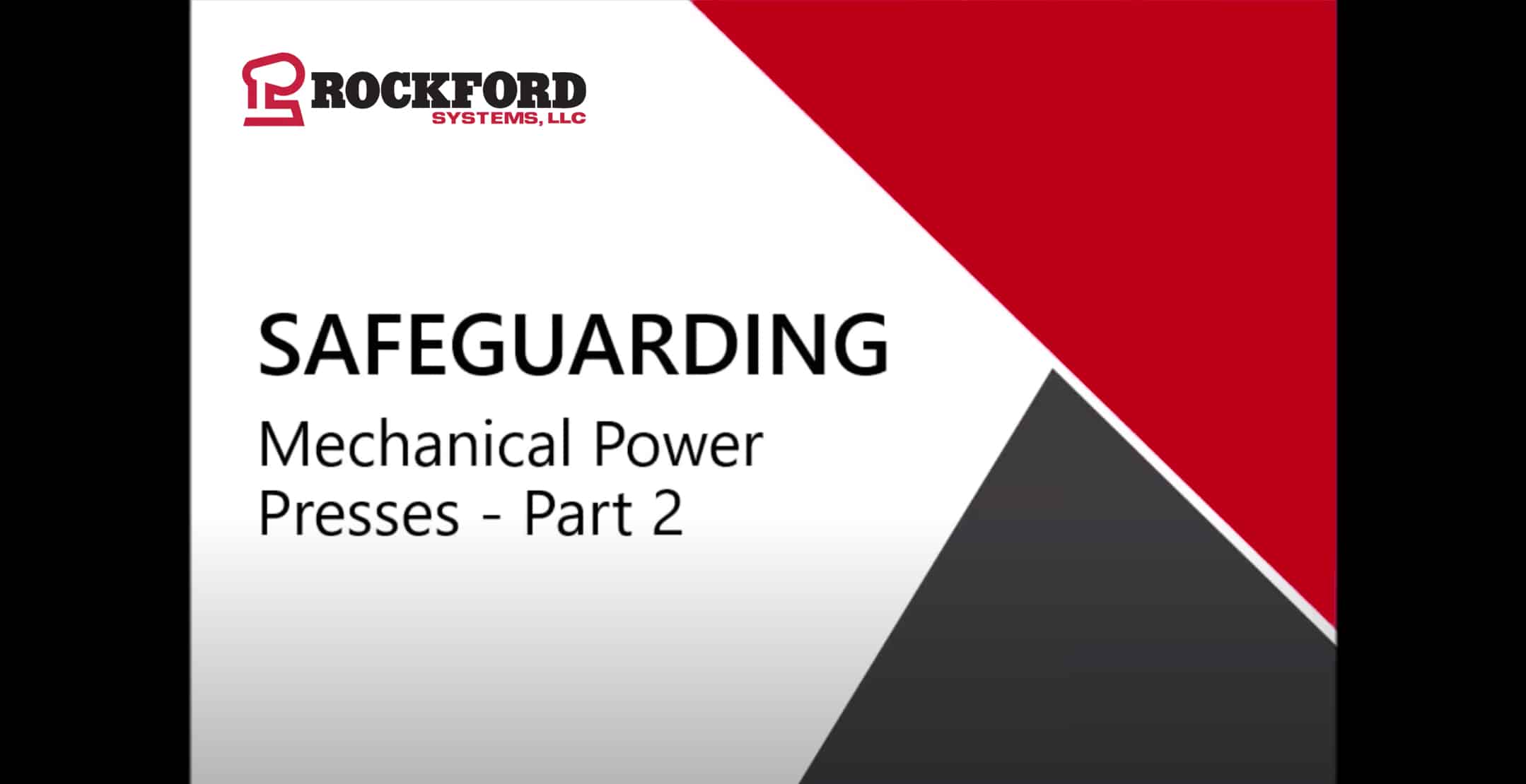 Safeguarding Mechanical Power Presses Part 2