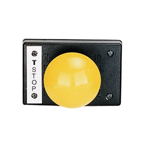 Yellow Top-Stop Palm Button