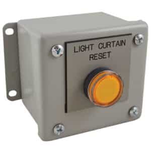 light curtain reset remote operator station