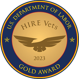 u.s. department of labor hire vets gold award 2023