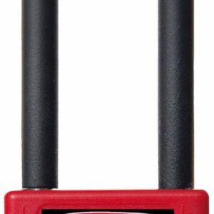 Padlock, 3" Shackle, Red, Keyed Alike