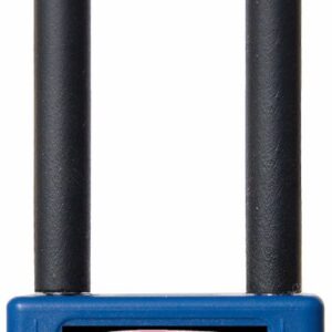 Padlock, 3" Shackle, Blue, Keyed Different