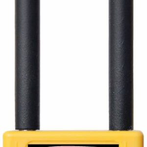Padlock, 3" Shackle, Yellow, Keyed Different
