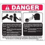 Danger Sign For Cutting and Turning Machinery|