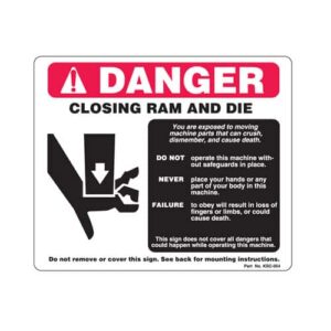 General Metal-Forming Machine Signs||