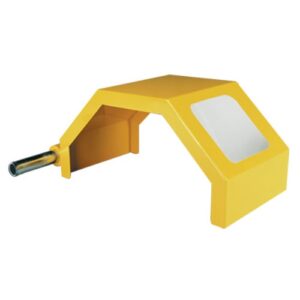 Steel Crosslide Travel Lathe Shield 13.25" with High Impact Poly Window